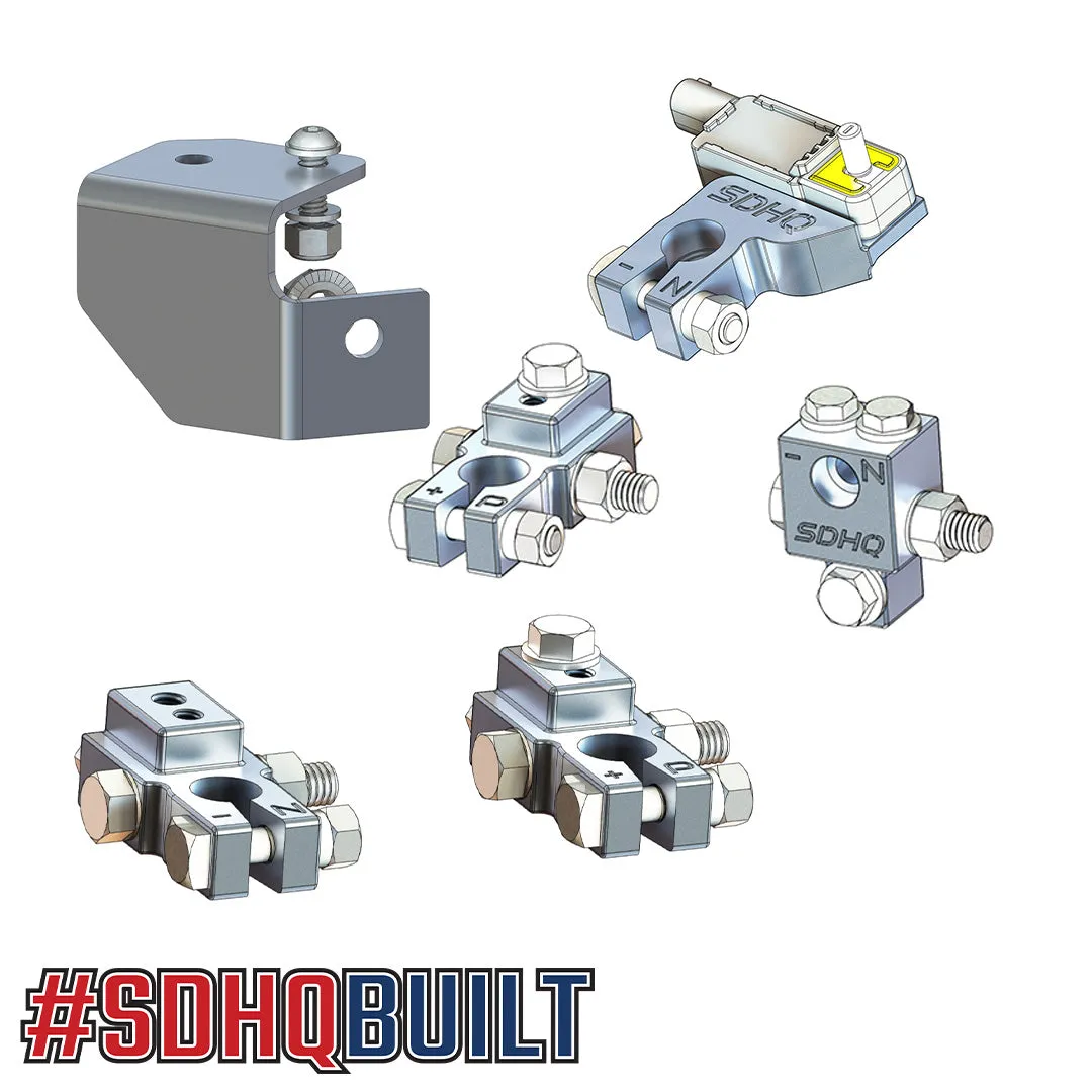 '19-23 RAM 2500/3500 Complete Billet Battery Terminal and Distribution Kit