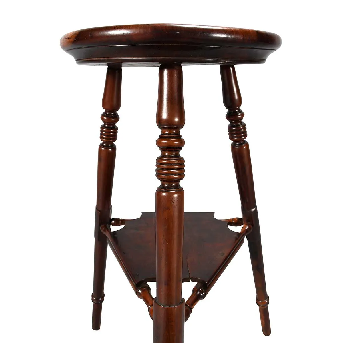 A George III Period Yew Wood Cricket Table