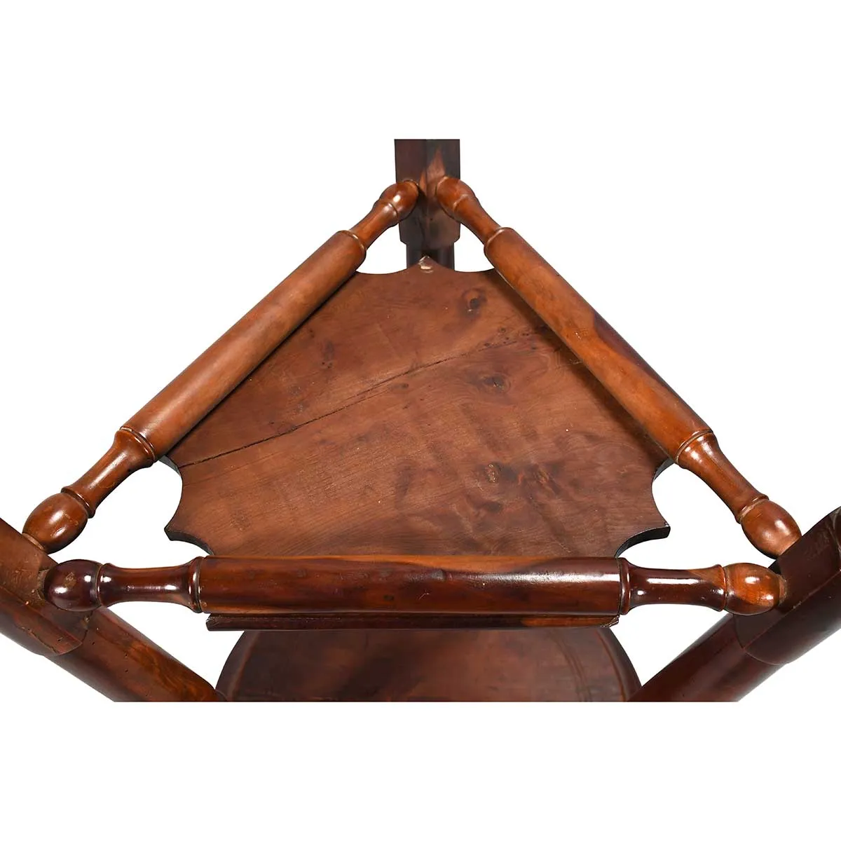 A George III Period Yew Wood Cricket Table