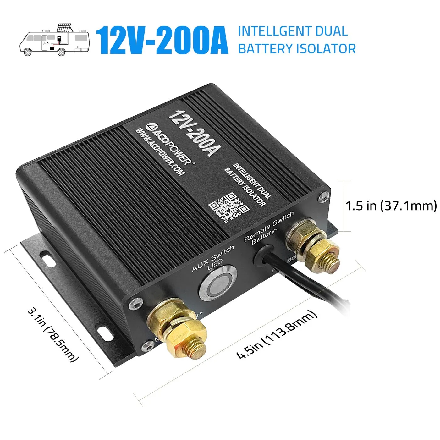 ACOPower Dual Battery Isolator Kit