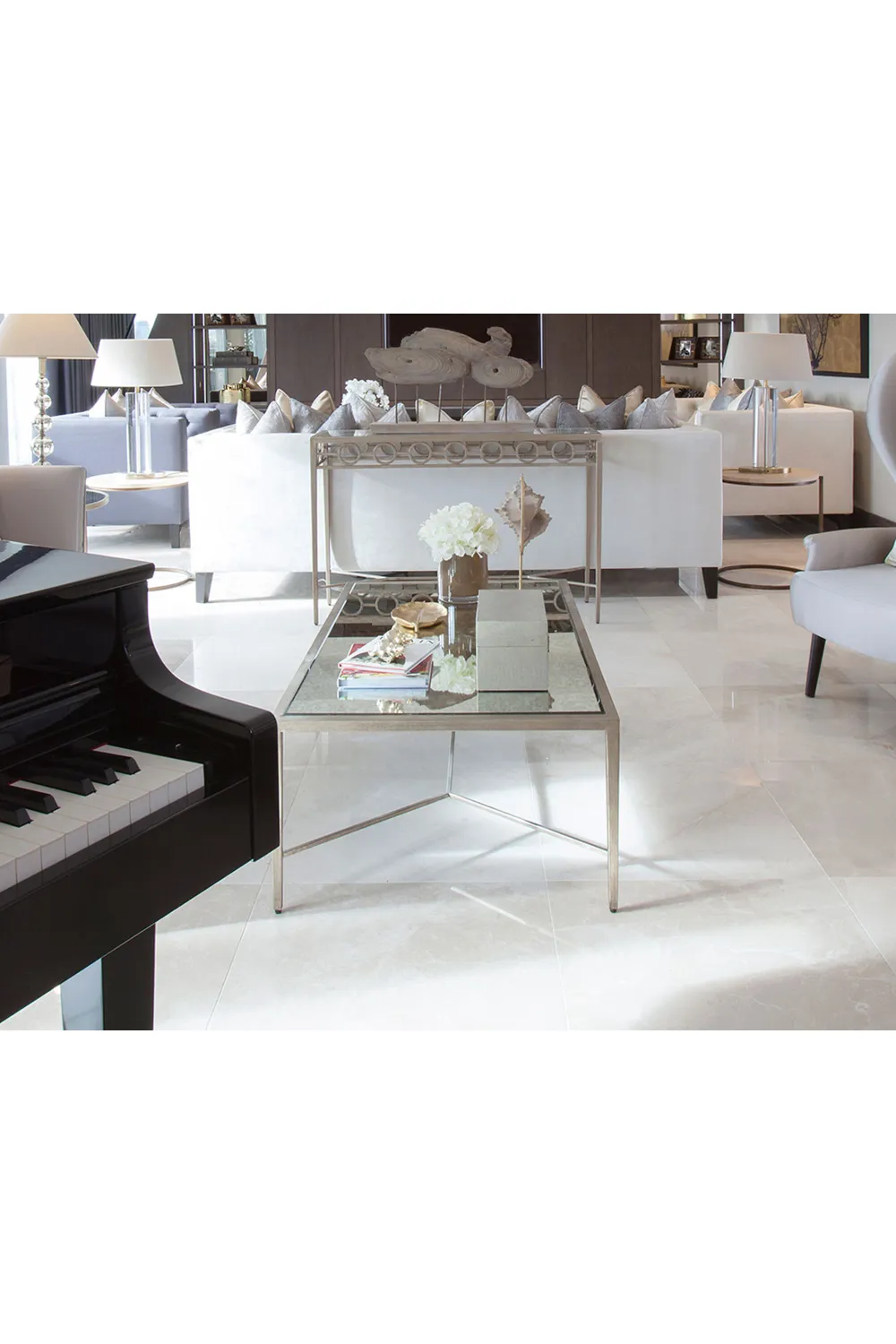 Antique Silver Mirror Coffee Table | Liang & Eimil Tarah