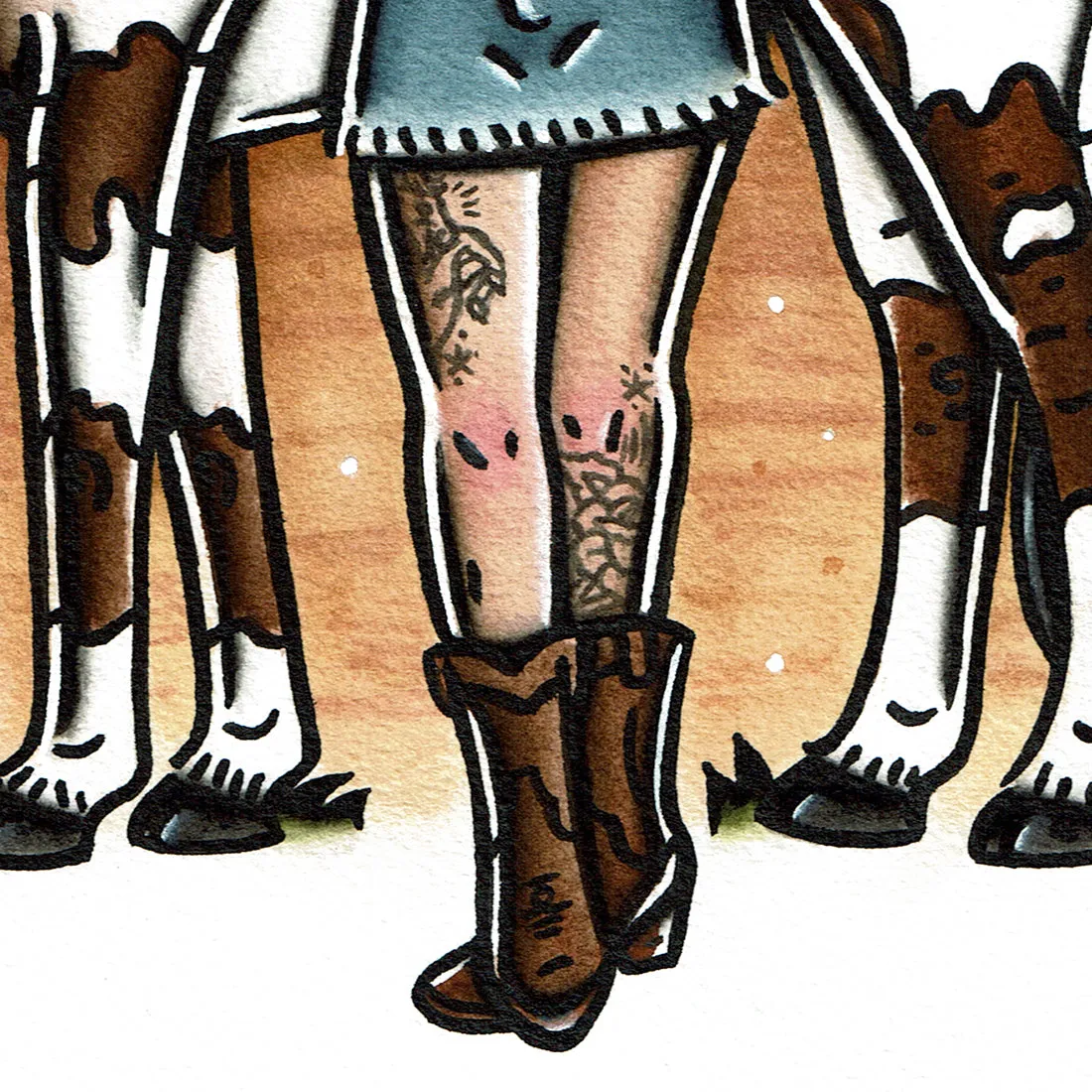 Appaloosa Horse Pinup Original Painting