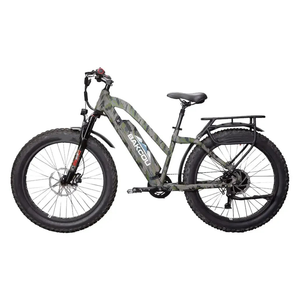 Bakcou Flatlander Step through (ST) 24" 750W 48V Fat Tire Electric Hunting Bike