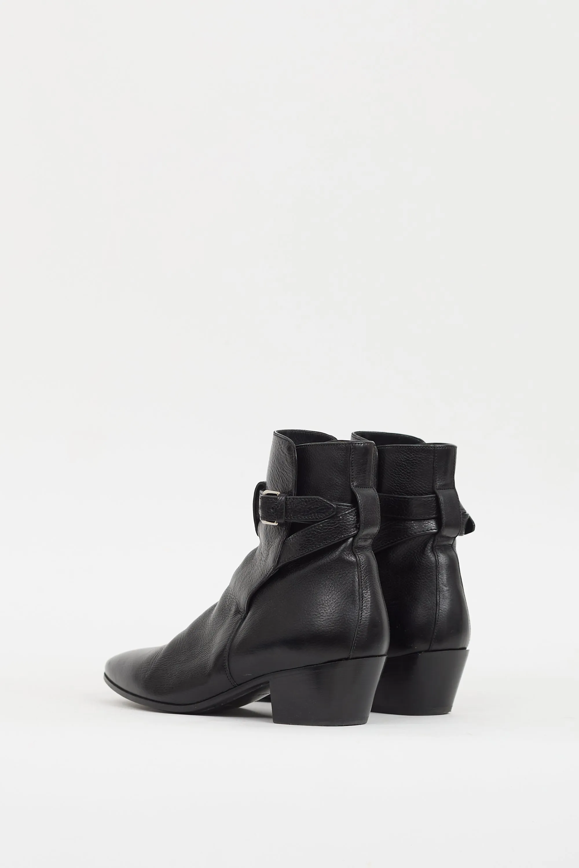 Black Leather Wyatt Jodhpur Boot