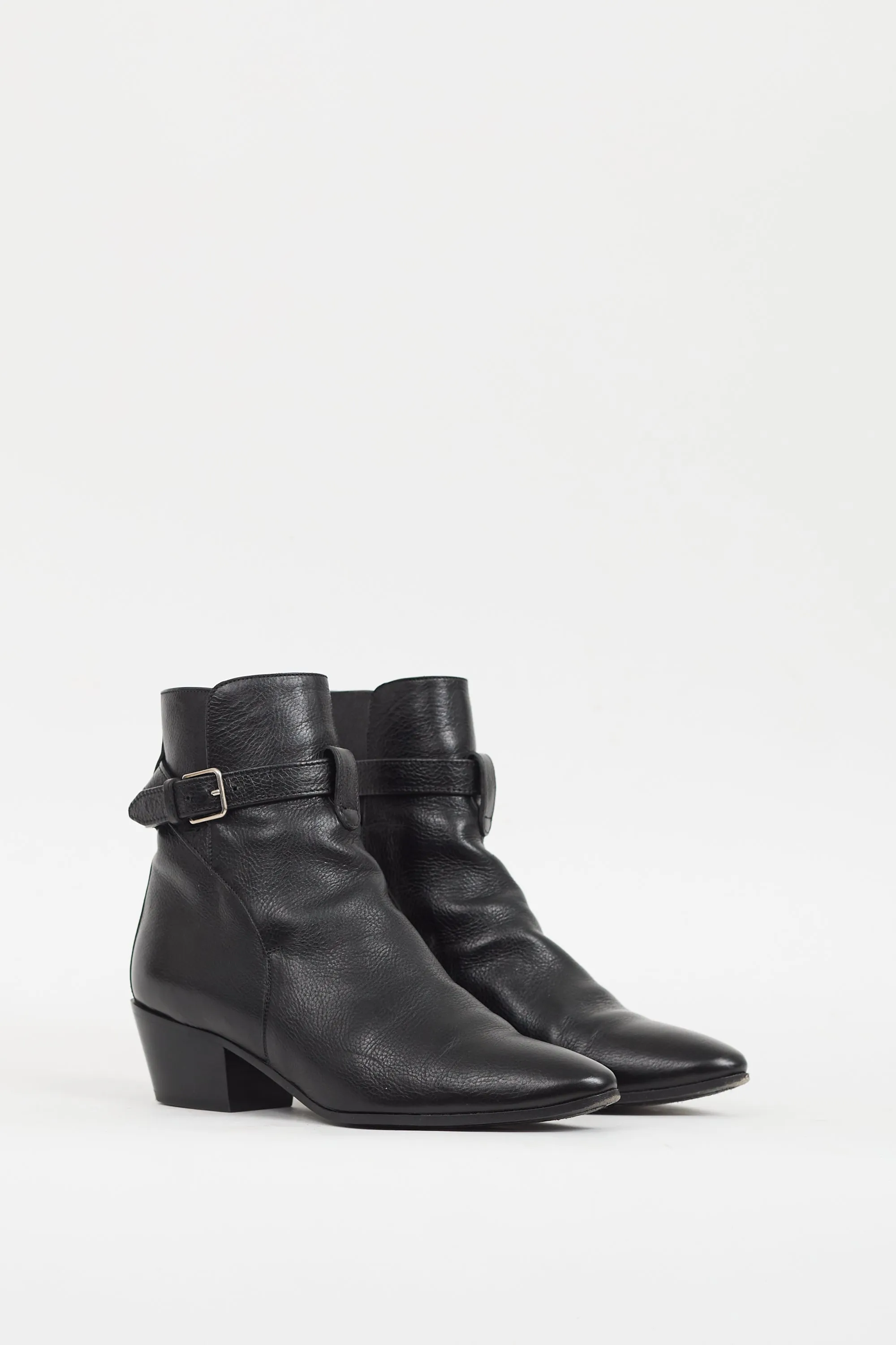 Black Leather Wyatt Jodhpur Boot