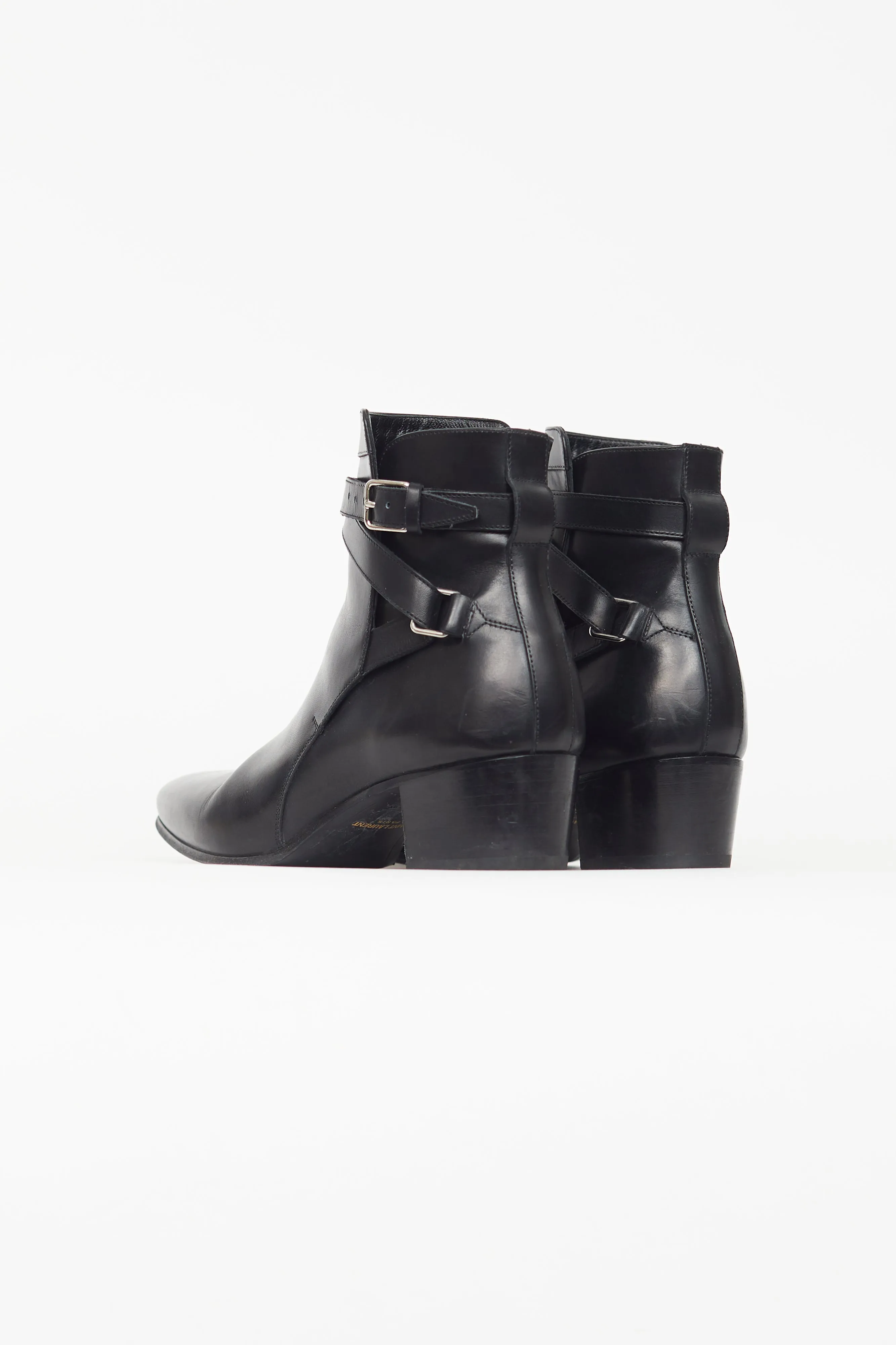 Black Wyatt Jodhpur Leather Boot