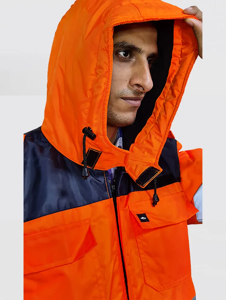 BM POLARTEC Winter Coveralls - High-Viz Dual Color with Reflective tapes
