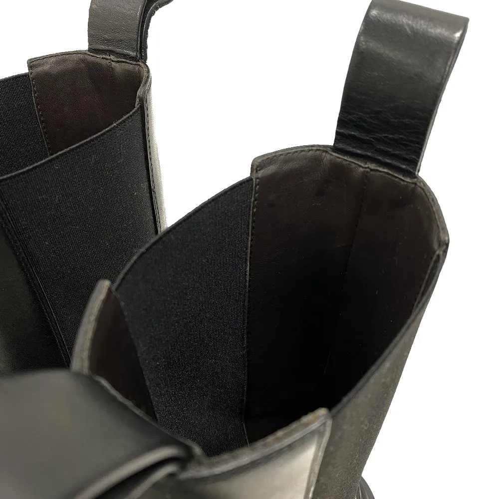 BOTTEGAVENETA boots leather black Side gore boots tire Women 36 Used Authentic