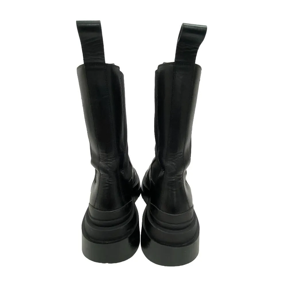 BOTTEGAVENETA boots leather black Side gore boots tire Women 36 Used Authentic