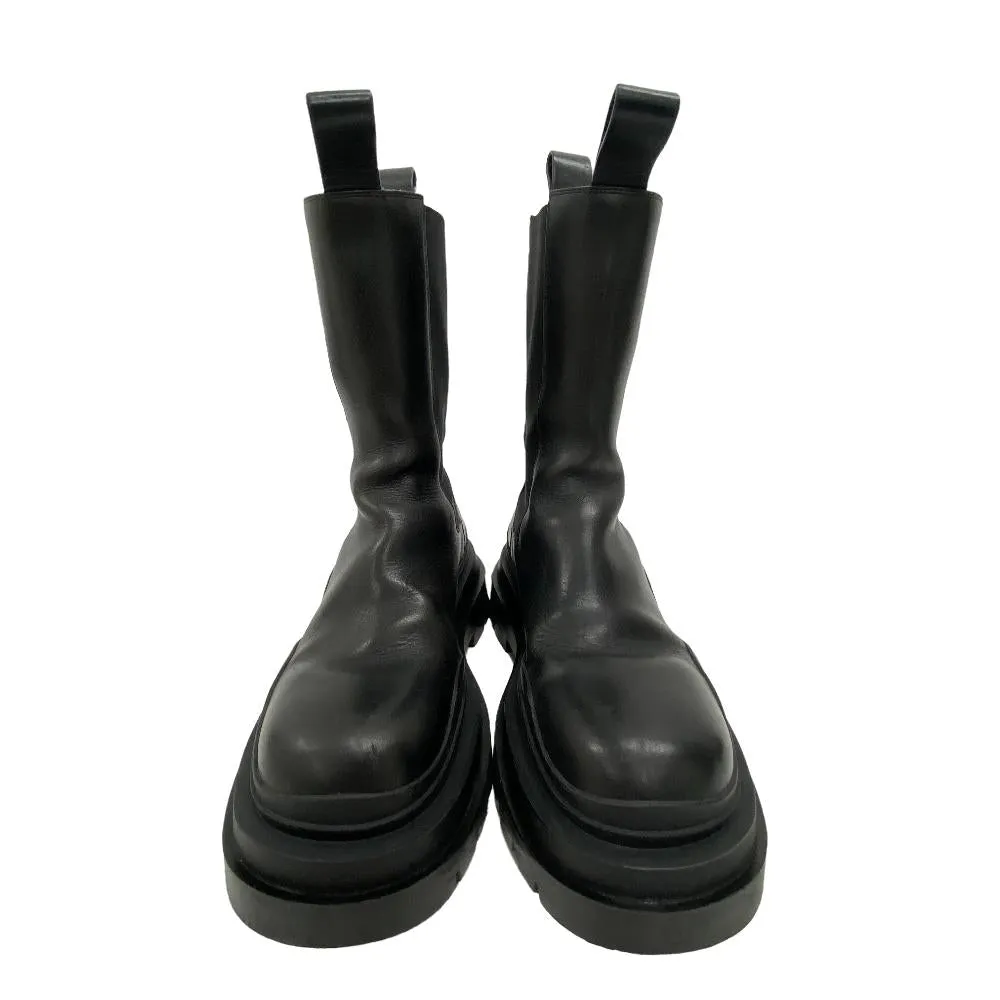 BOTTEGAVENETA boots leather black Side gore boots tire Women 36 Used Authentic