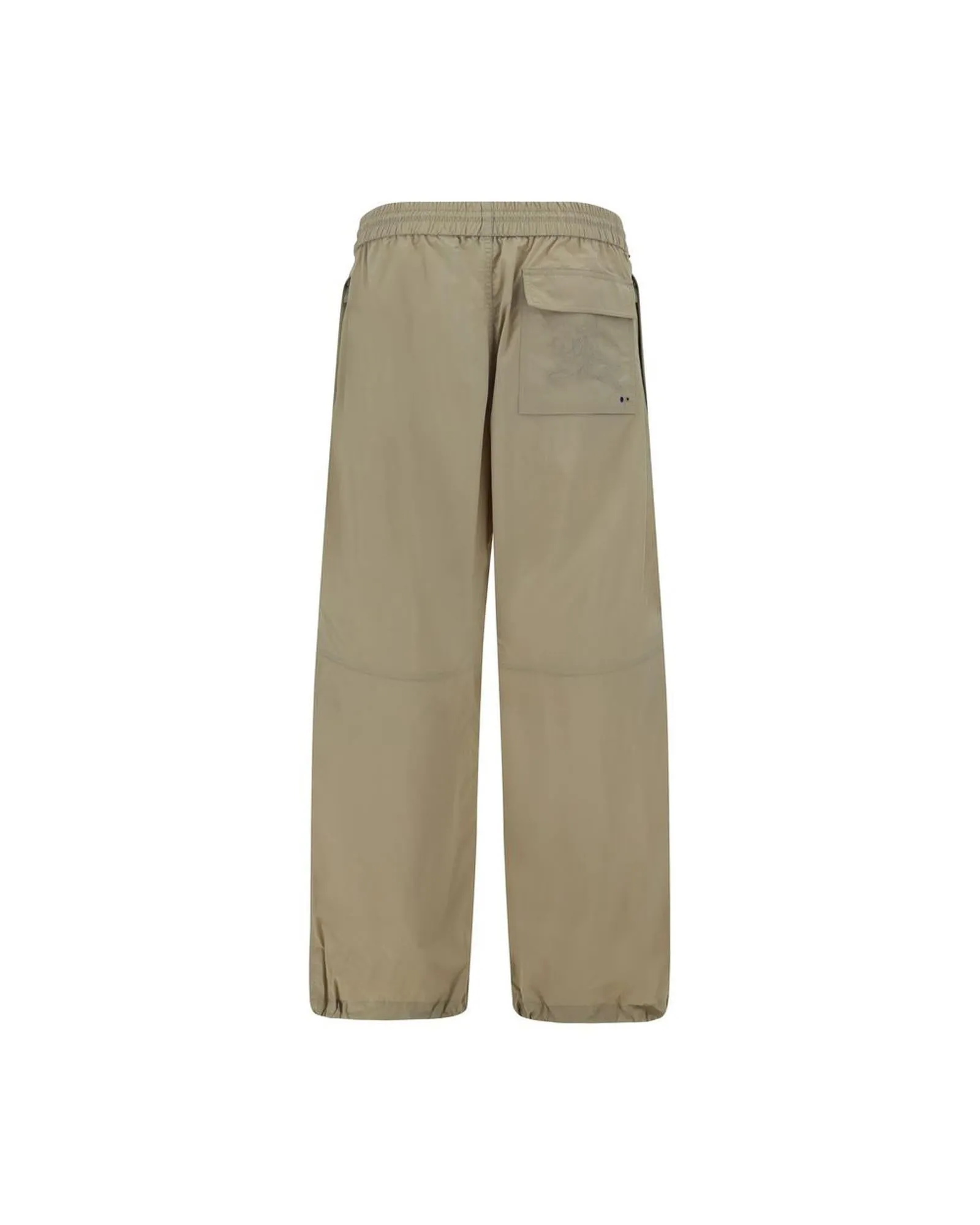 Burberry Elastic Waistband Pants with Zippered Pockets and Adjustable Drawstring Hems
