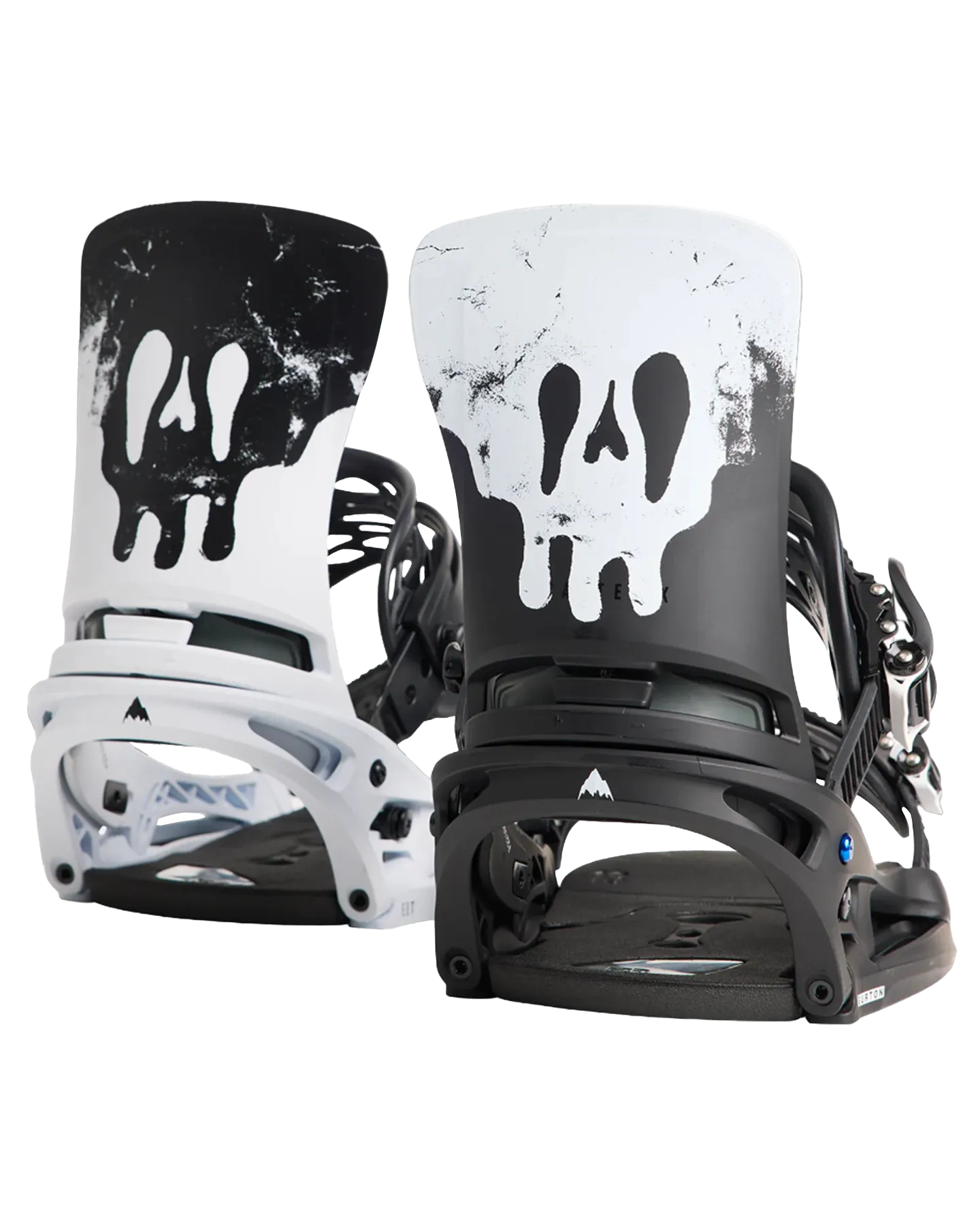 Burton Men's Cartel X Est® Snowboard Bindings - Black / White / Graphic - 2024