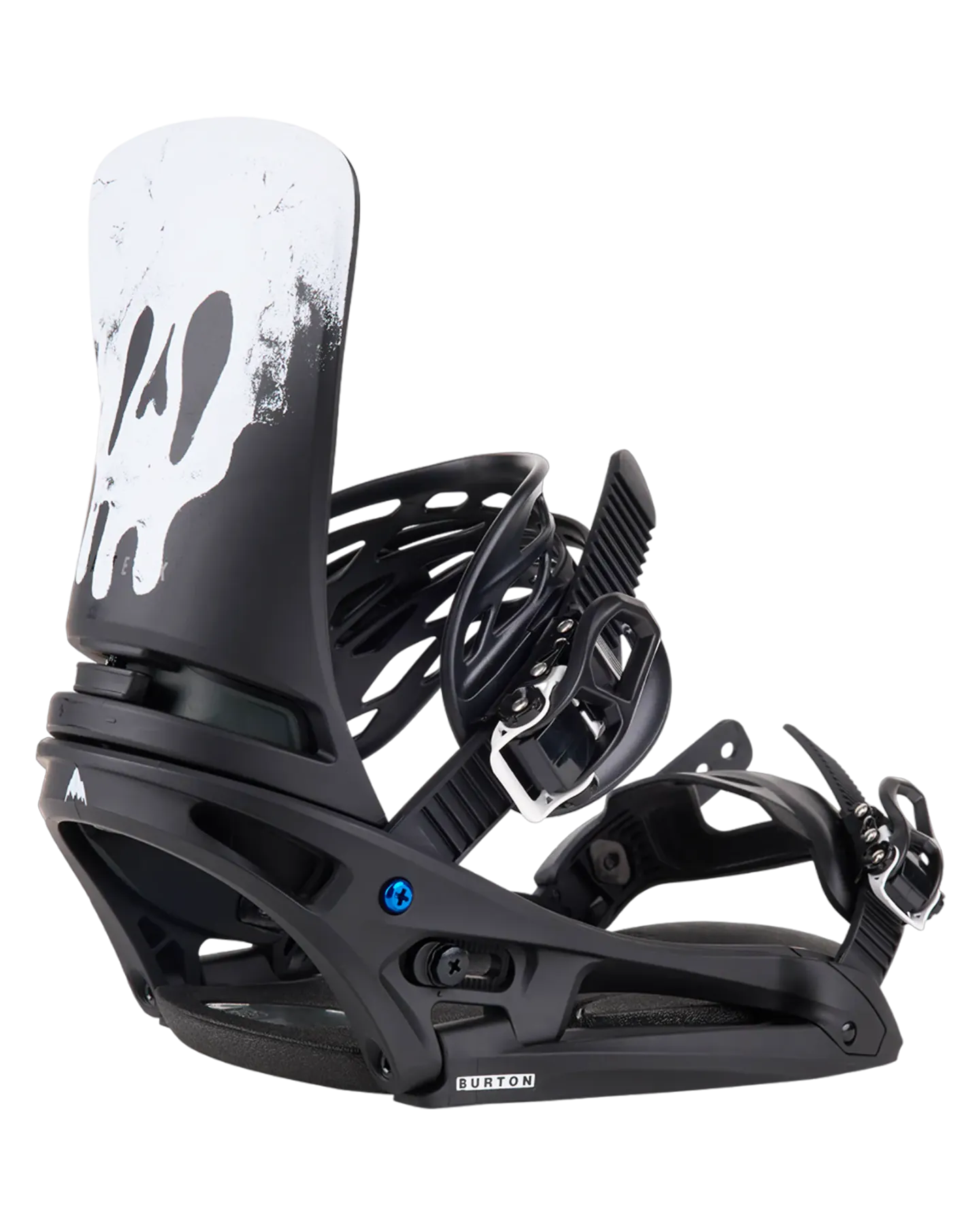 Burton Men's Cartel X Est® Snowboard Bindings - Black / White / Graphic - 2024