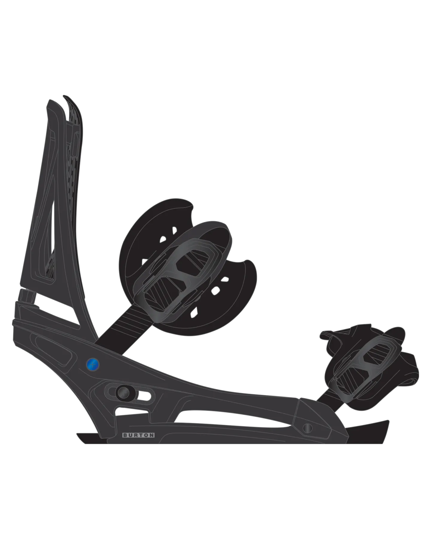 Burton Men's Genesis Est® Snowboard Bindings - Black - 2024