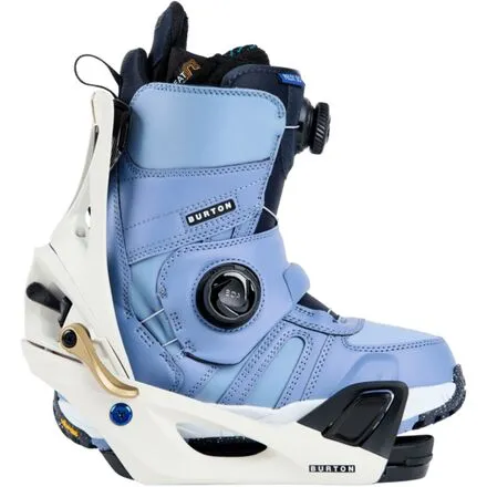 Burton Women's Step On® Escapade Re:Flex Snowboard Bindings White/Gold 2024