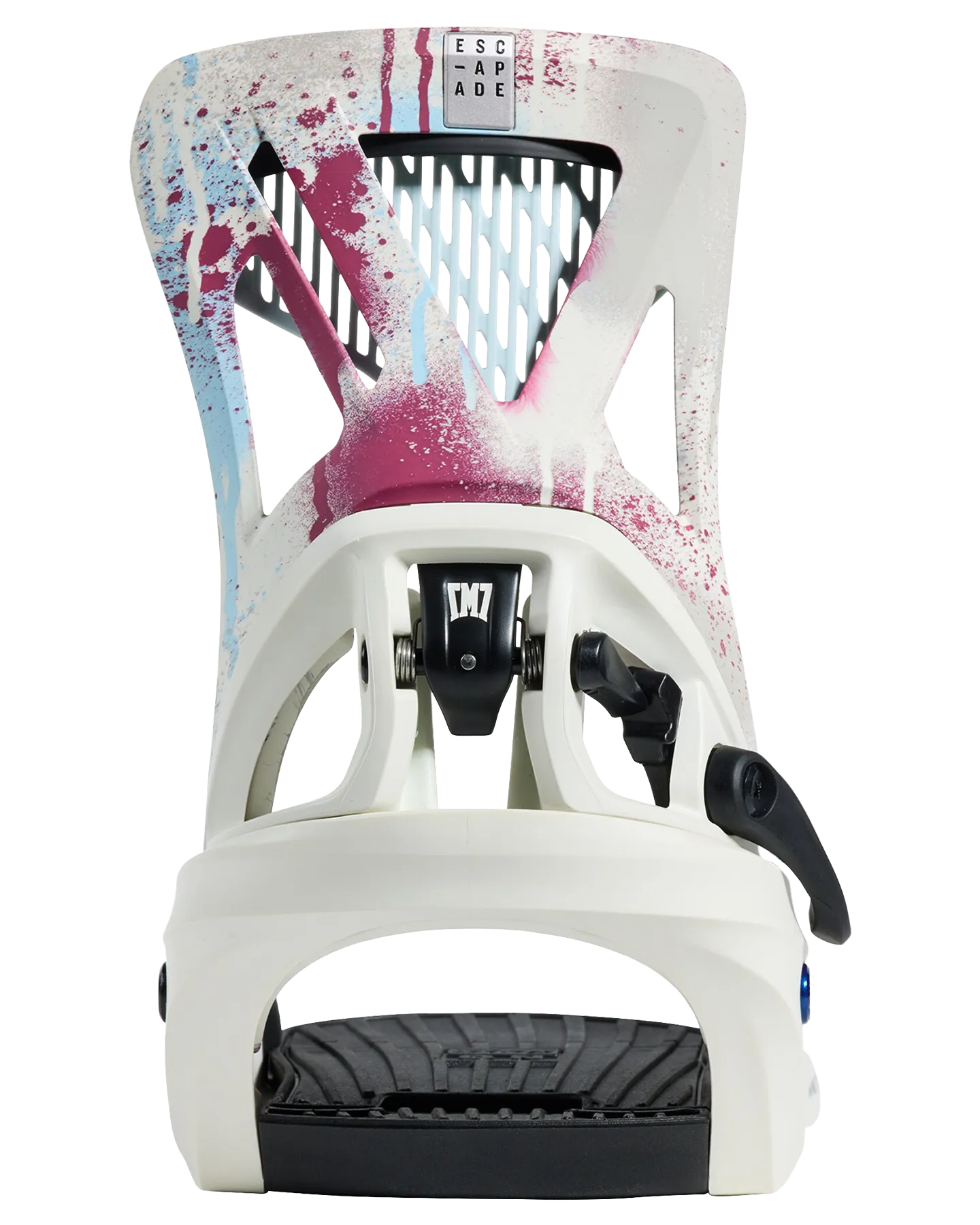 Burton X Mine77 Women's Step On® Escapade Snowboard Bindings - Stour White / Spray Paint - 2024