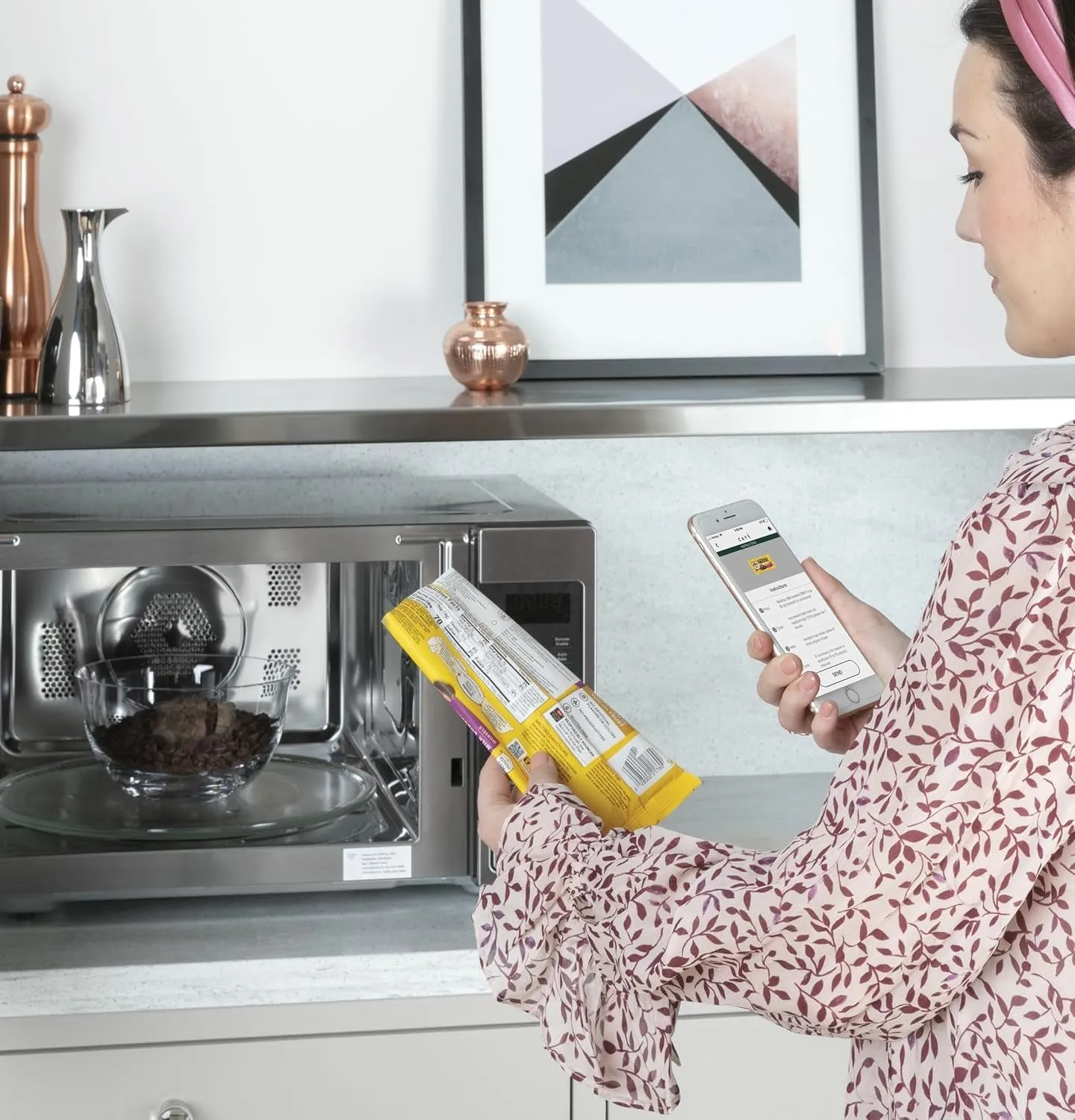 CEB515P3NDS Countertop Convection Microwave Oven, Broil, Auto-Cook, Roast, Defrost, Warm, Scan-To-Cook Wifi-Connectivity