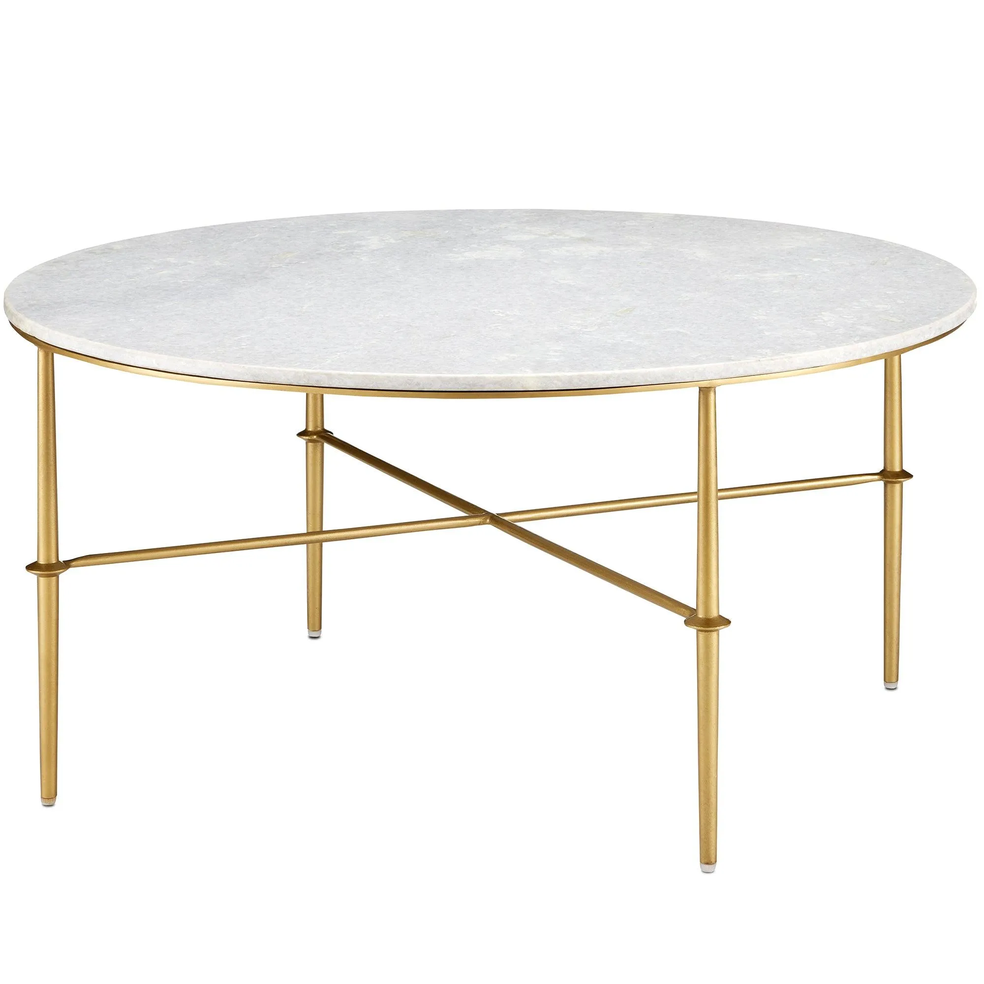 Chantale White Marble Cocktail Table