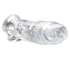 Clear Penis Enhancer & Ball Stretcher: Instant Extra Girth and Length Fun
