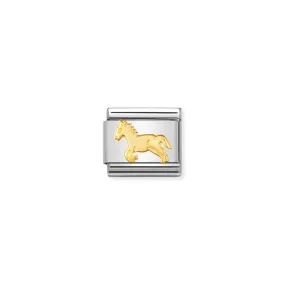Composable Classic Horse Link - Gold - 030112/09