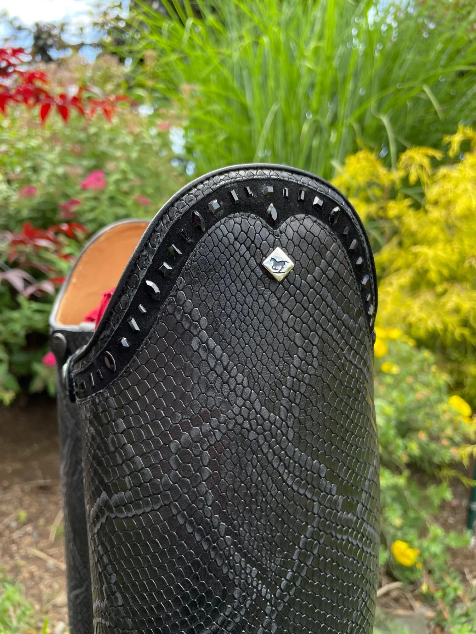 Custom DeNiro Bellini Dressage Boot - Black Regal Print