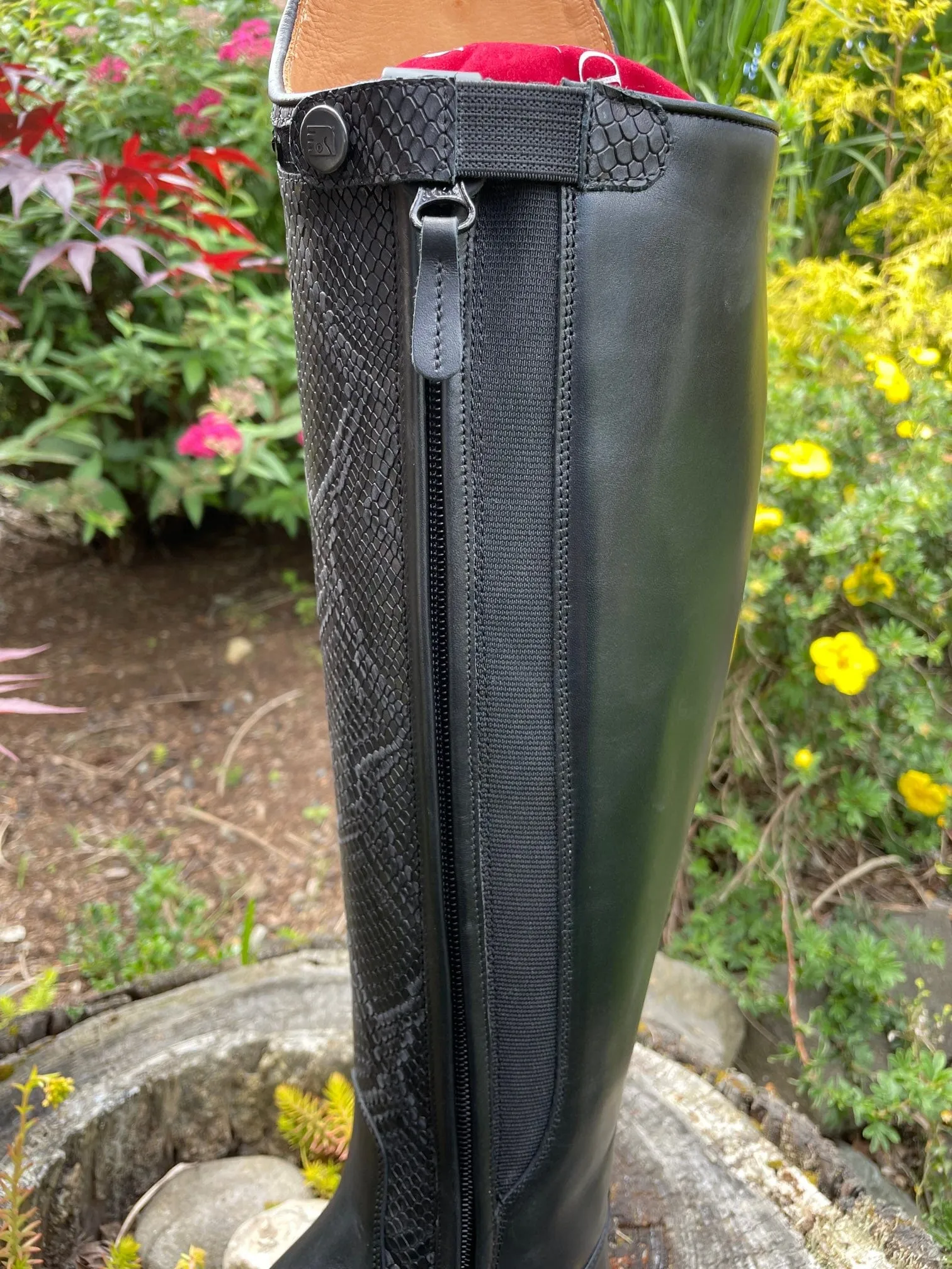 Custom DeNiro Bellini Dressage Boot - Black Regal Print