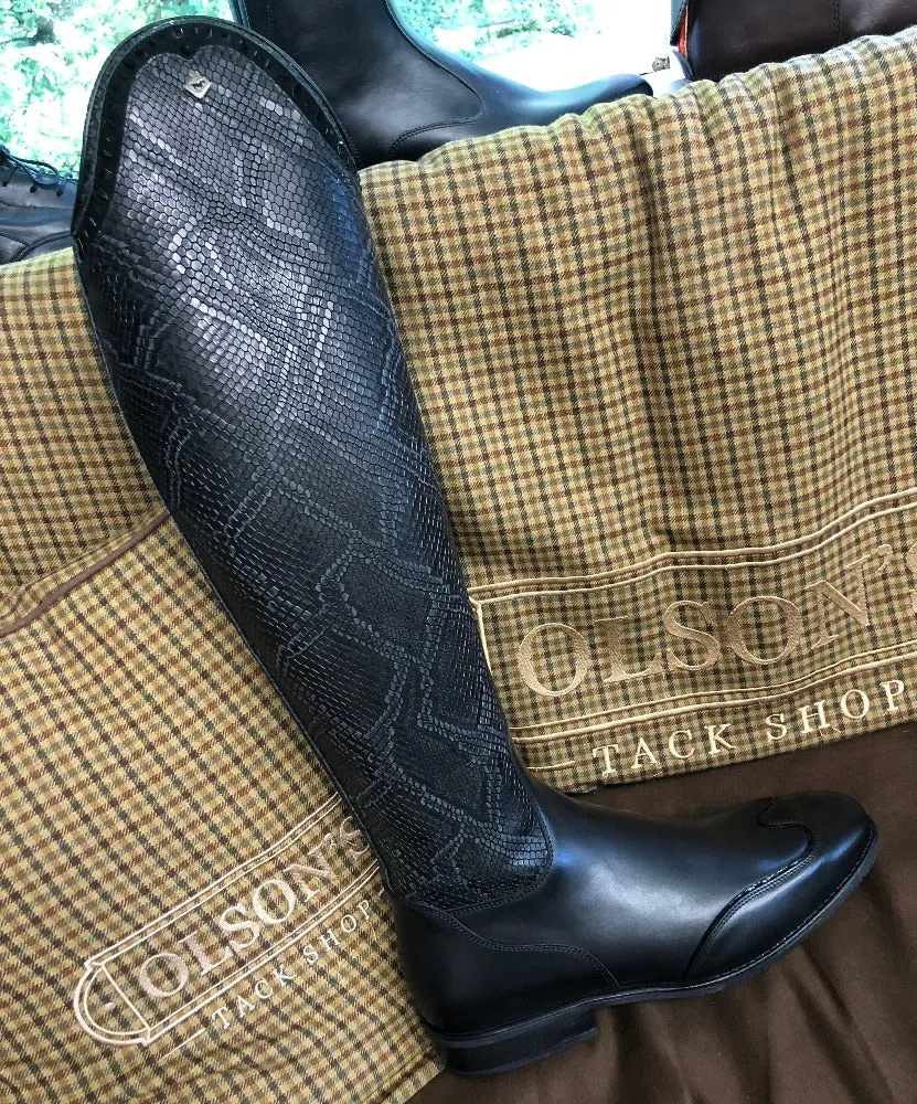 Custom DeNiro Bellini Dressage Boot - Black Regal Print