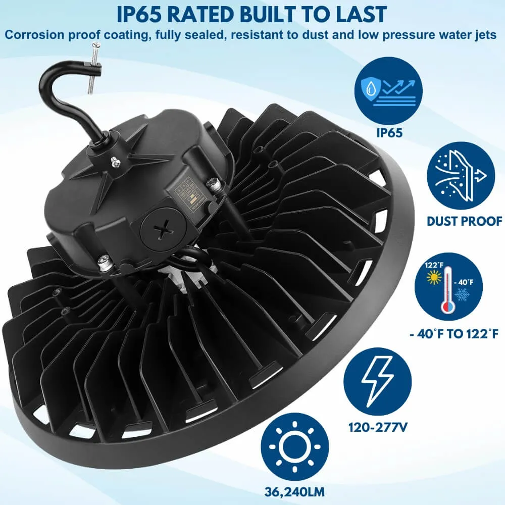 EcoMAX LED High Bay Light - 320W/240W/200W - 120-277V - 49,900 Lumens - 5000K/4000K - 1000W Equal