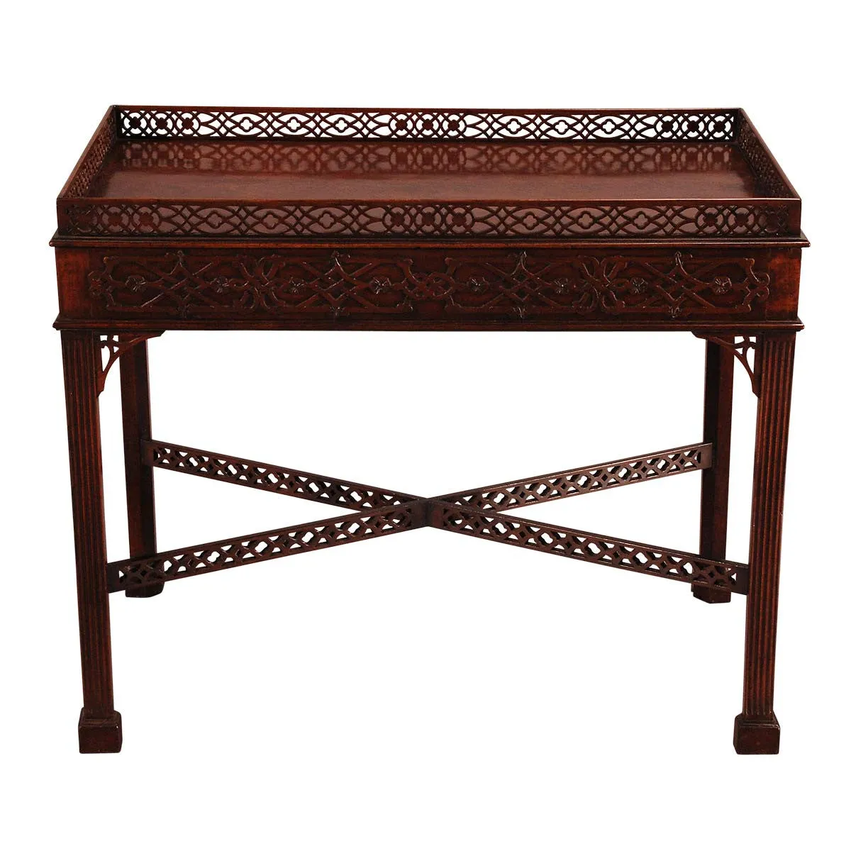 English Mahogany Silver Table