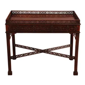 English Mahogany Silver Table