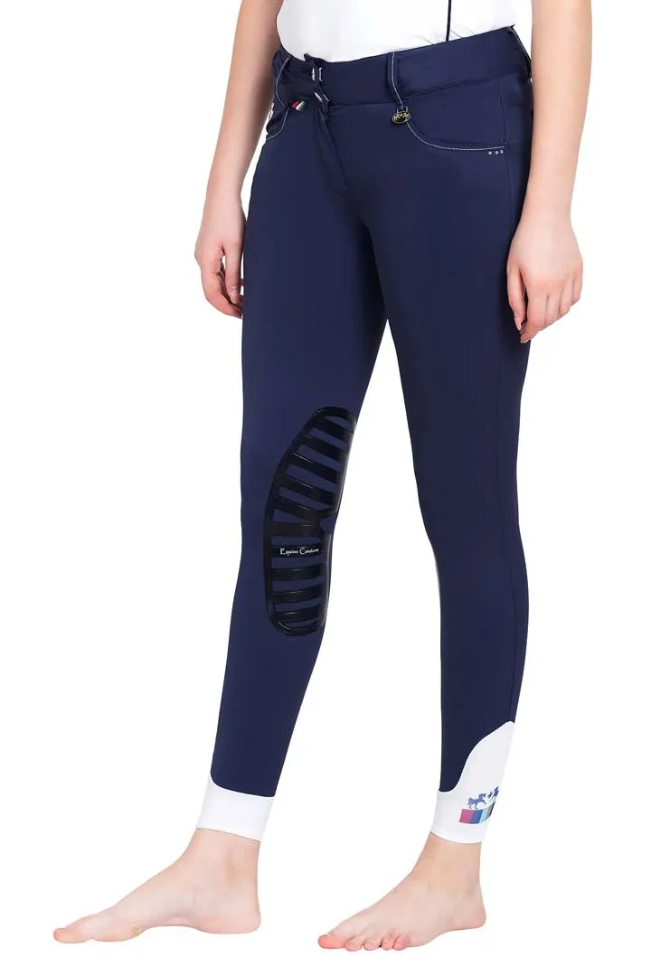 Equine Couture Ladies Darsy Silicone Knee Patch Breeches