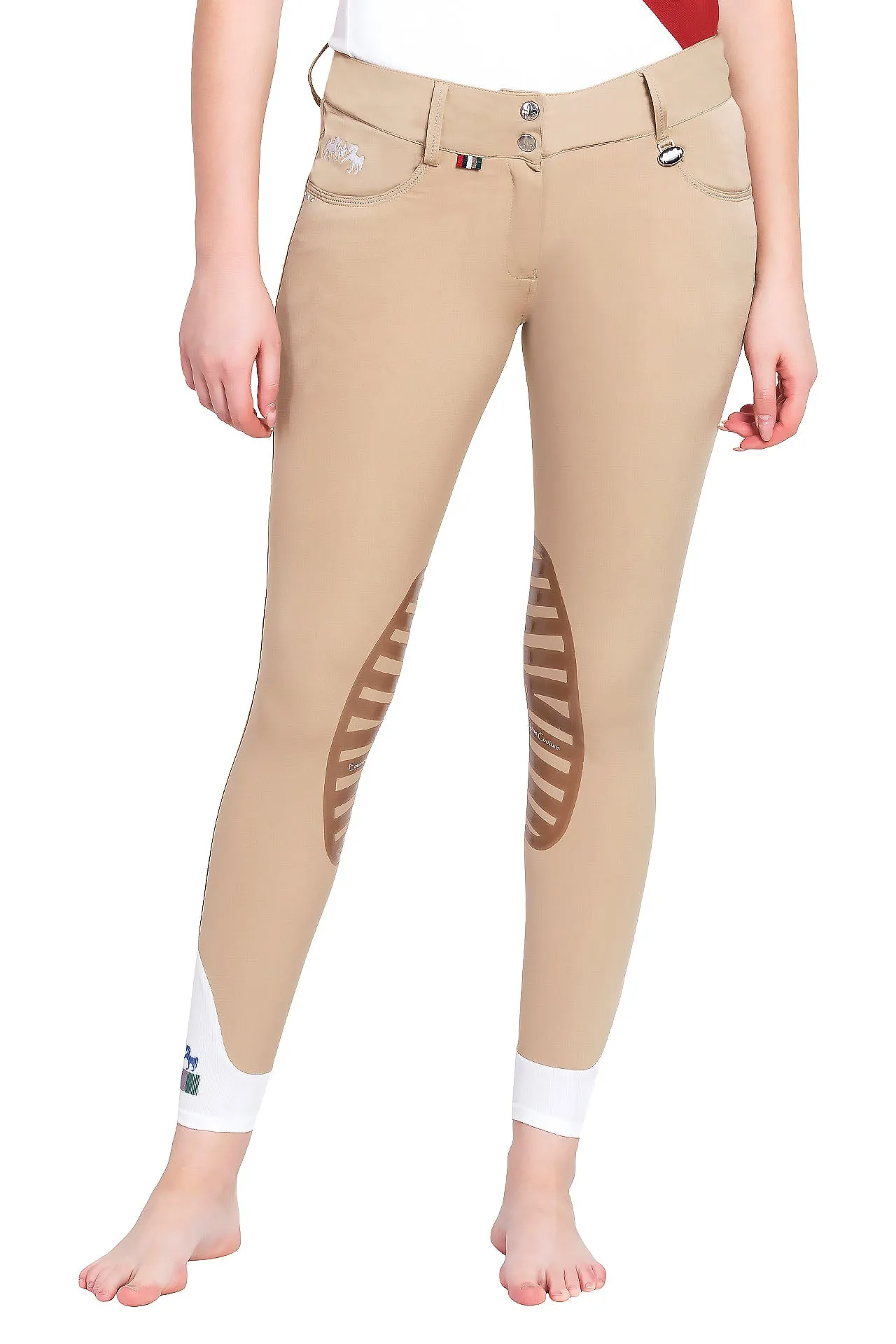 Equine Couture Ladies Darsy Silicone Knee Patch Breeches