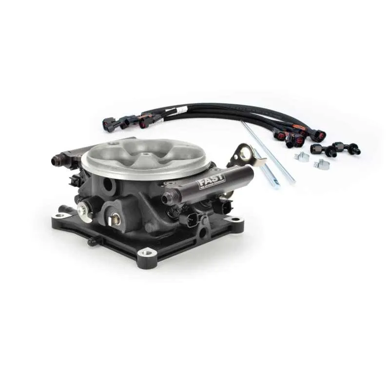 F.A.S.T EZ-EFI Dual Quad Fuel Injection Upgrade Throttle Body Square Bore 88 lb/hr Injectors - 1100 CFM