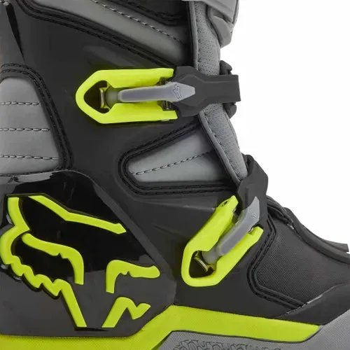 FOX YOUTH COMP BOOT GREY/YELLOW