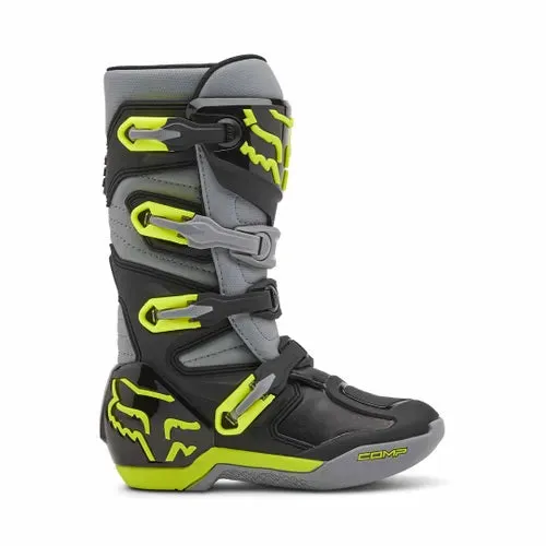 FOX YOUTH COMP BOOT GREY/YELLOW