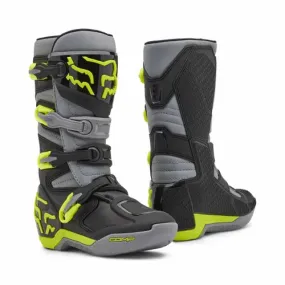 FOX YOUTH COMP BOOT GREY/YELLOW