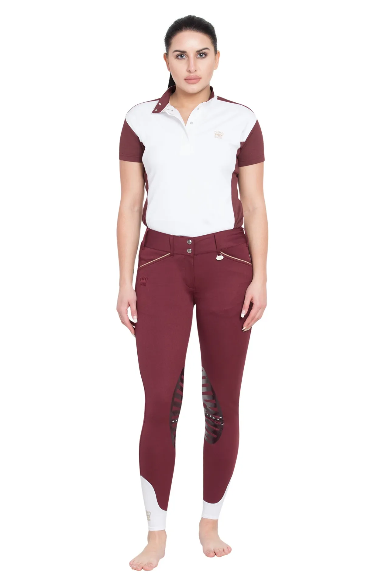 George H Morris Ladies Add Back Silicone Knee Patch Breeches