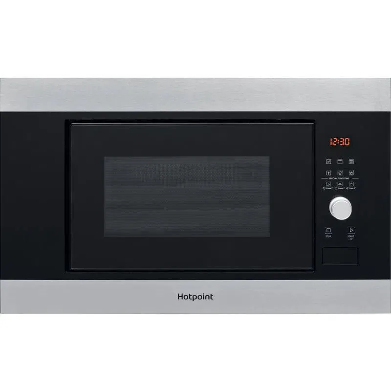 Hotpoint 20L Integrated Microwave Oven and Grill - Inox | MF20GIXH