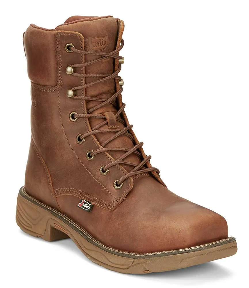 Justin Men's Rush 8 Inch Nano CT WP Lace-Up