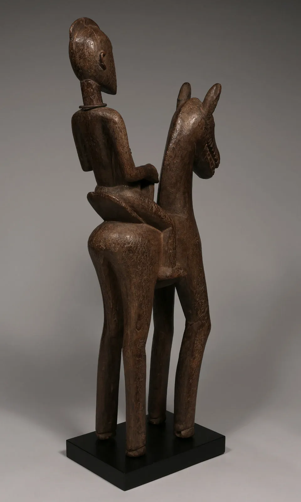 Large Dogon Equestrian Figure,Dogon Tribe, Mali Wood