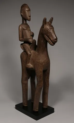 Large Dogon Equestrian Figure,Dogon Tribe, Mali Wood