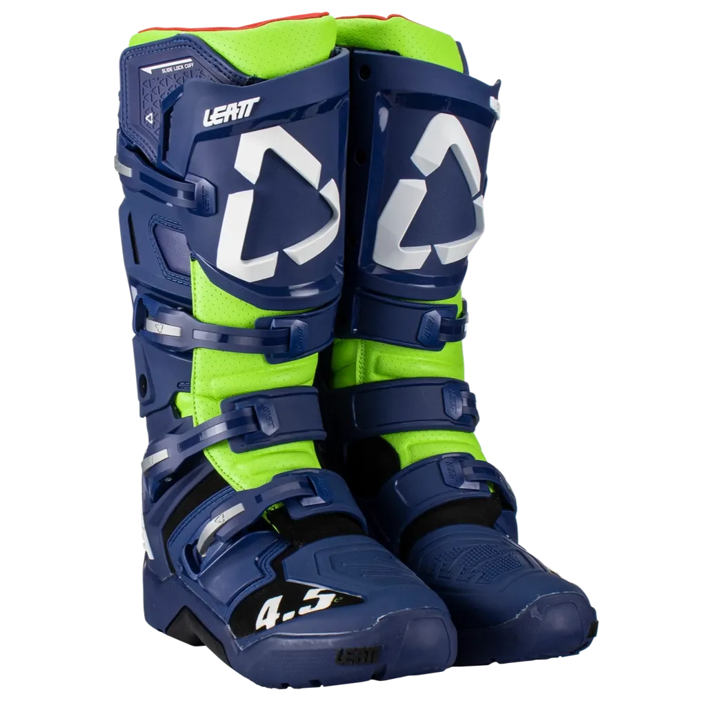 Leatt Moto 4.5 Blue Green Enduro Boots
