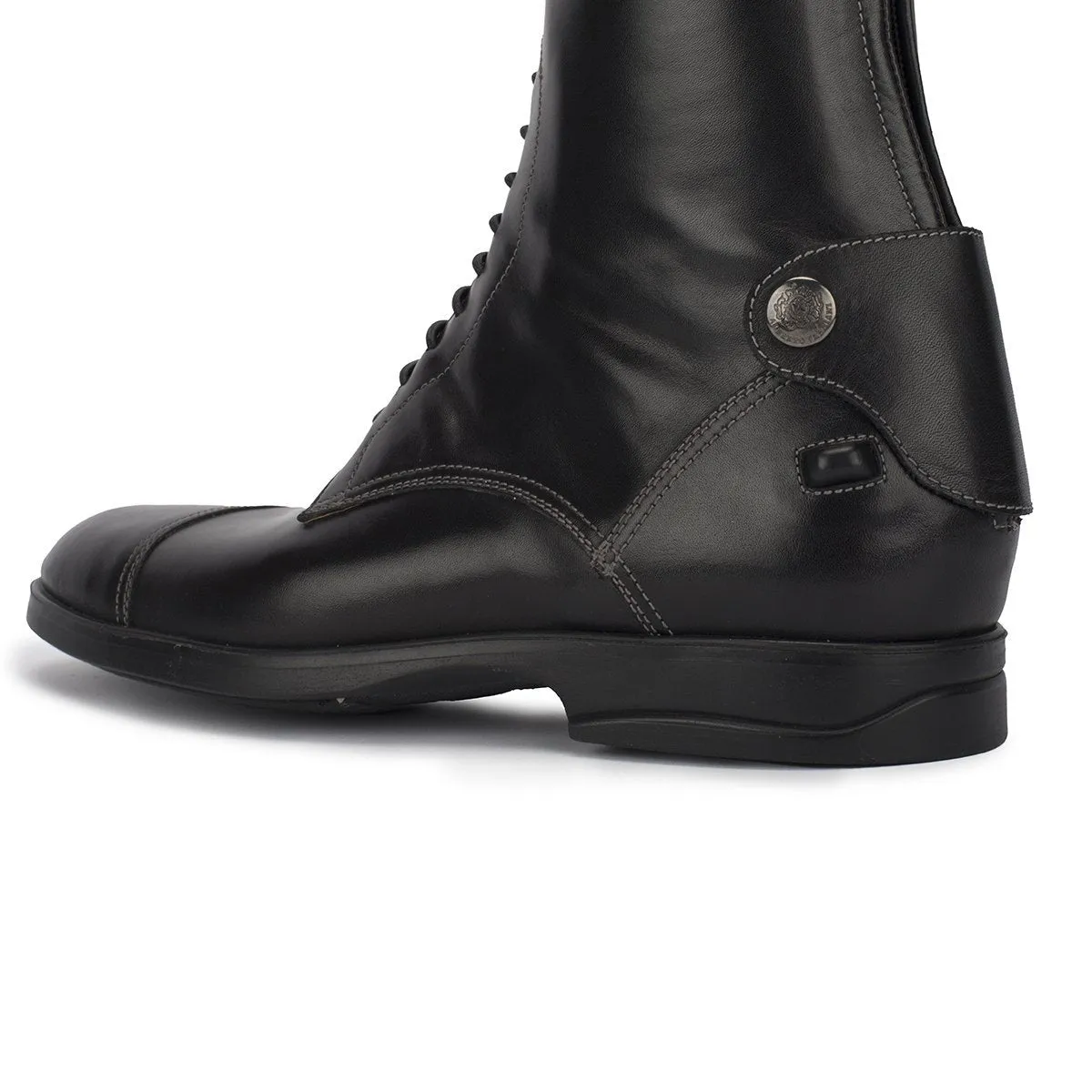 LEONARDO<br>Standard riding boot in black calfskin [40 - 45]