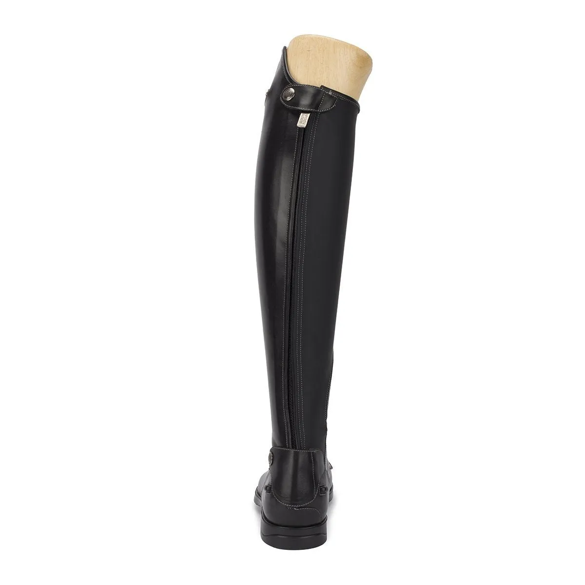 LEONARDO<br>Standard riding boot in black calfskin [40 - 45]