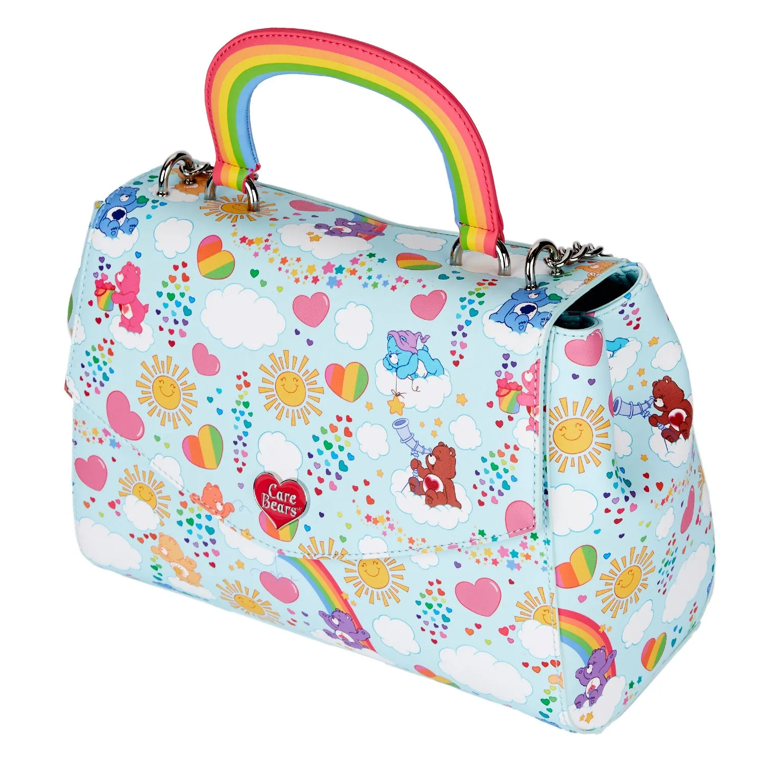 LF Care Bears AOP Rainbow Handle CrossBody