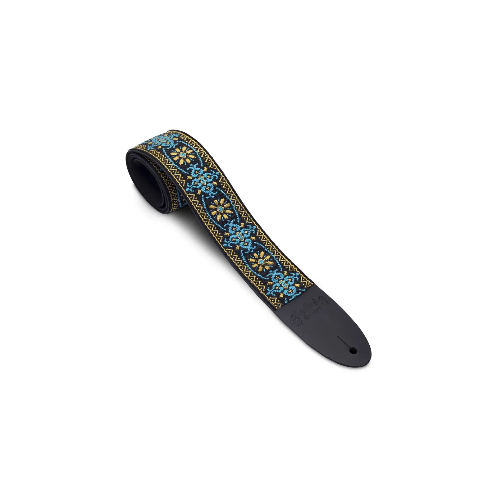Martin Guitar Strap Retro Jacquard Yellow Vintage