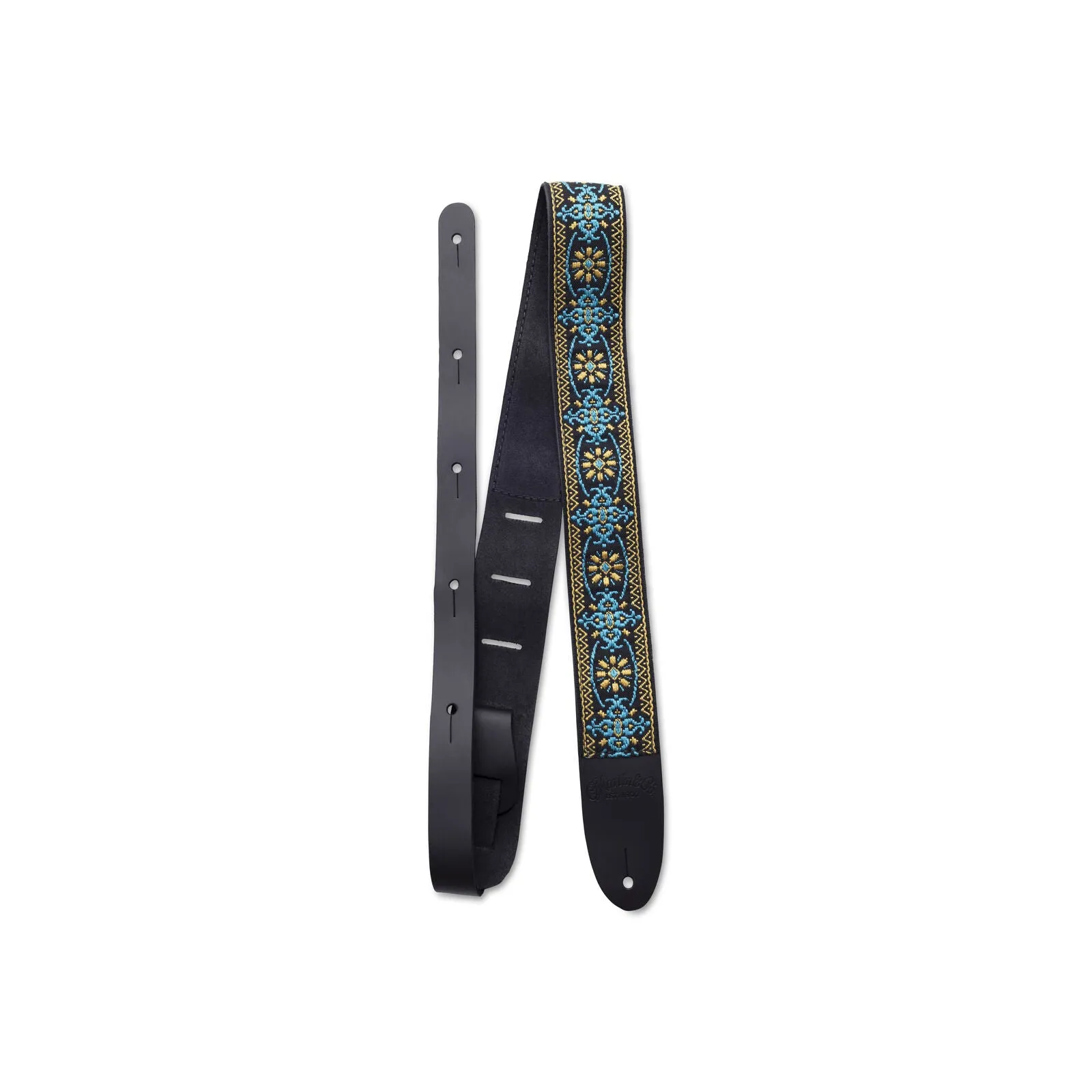 Martin Guitar Strap Retro Jacquard Yellow Vintage
