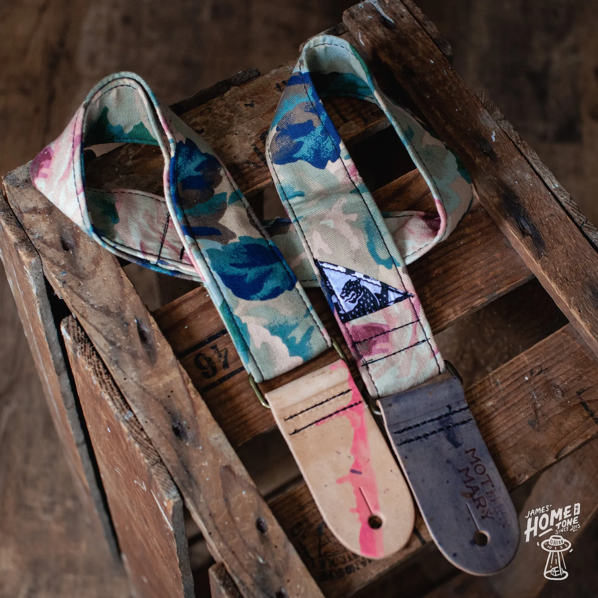 Mother Mary Company handmade guitar strap -  'Mcbride'