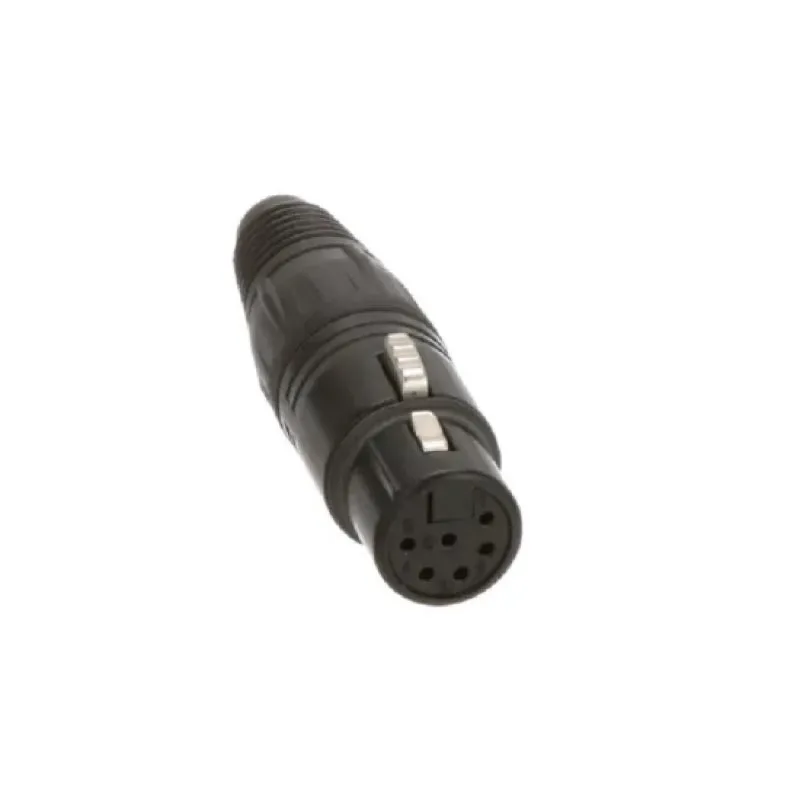 Neutrik 6 Pole XLR Cable Connector NC6FX-B