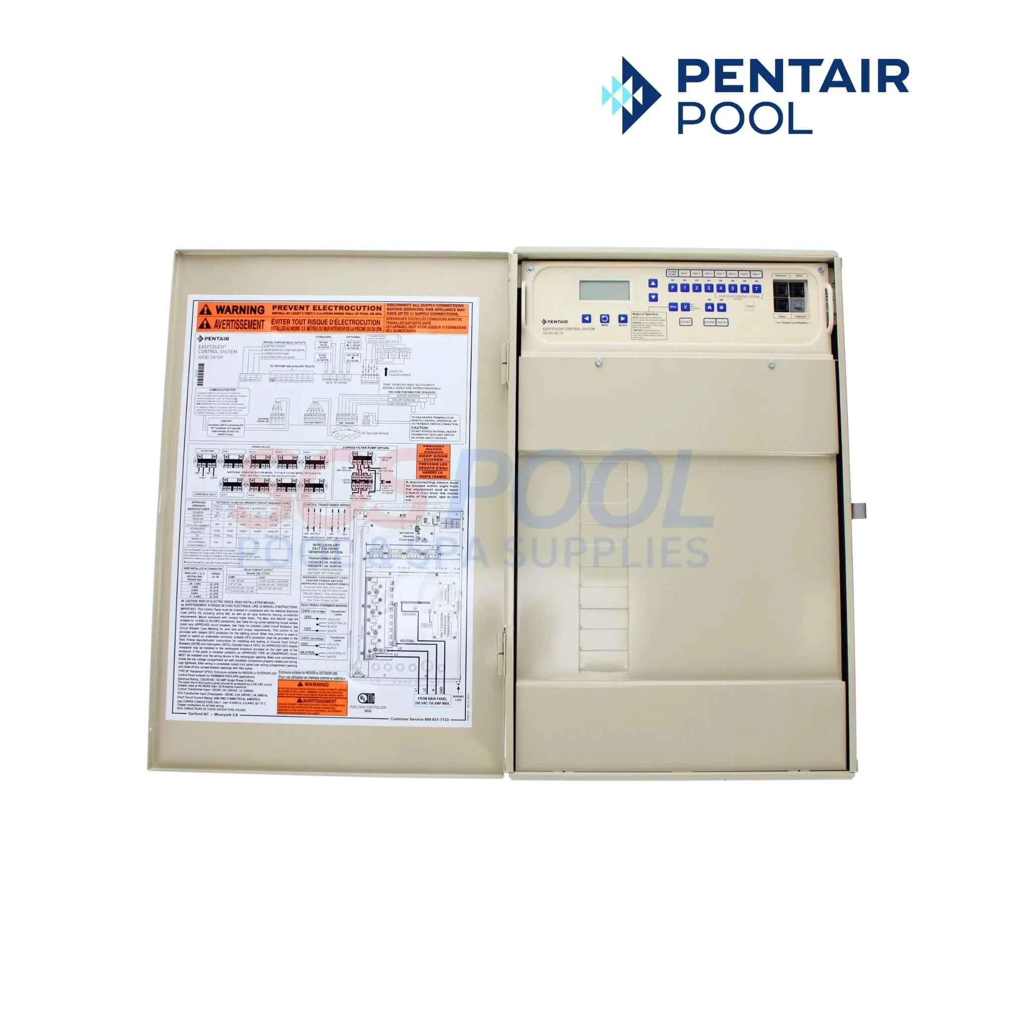 Pentair Automation EasyTouch 8 Function Pool and Spa Control System | EC-520540